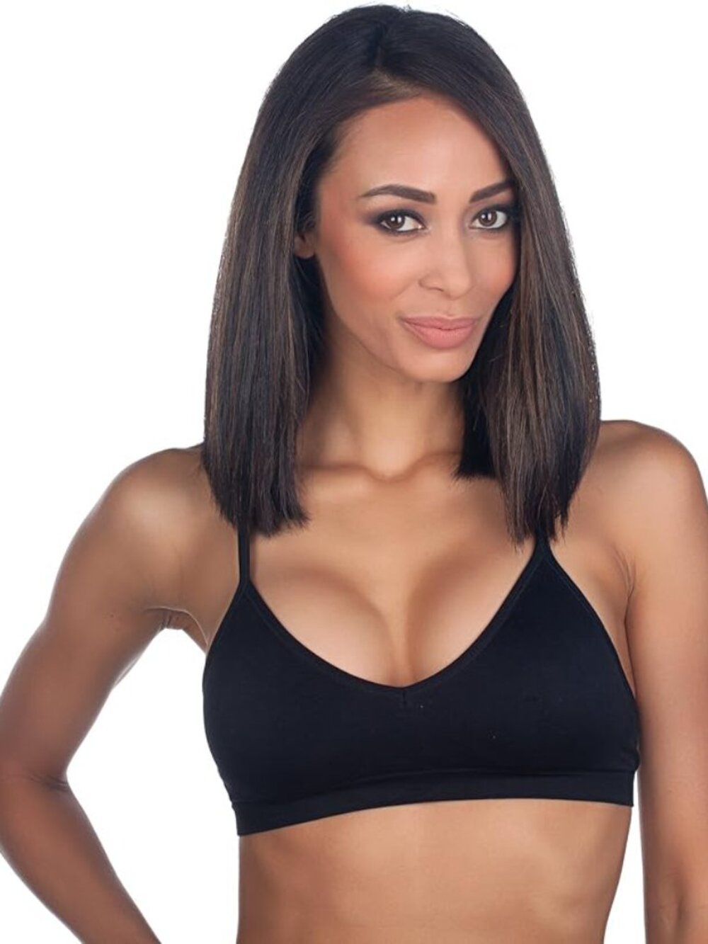 6 Anemone Bras for Price of 1 - Seamless V-Neck Padded Bralette Adjustable